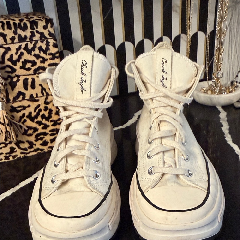 Converse Off-White High-Top Sneakers
